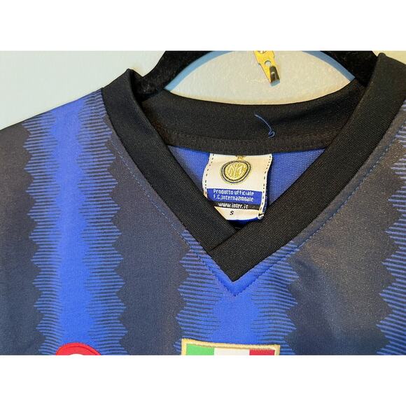 Mens Blue and Black Inter Milan‎ Football Soccer Shirt. No. 10 Sneijder Small - Picture 3 of 10